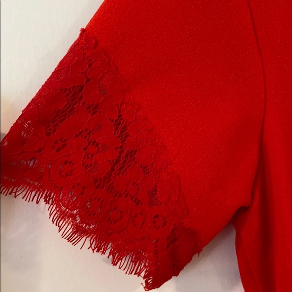 H&M Red Cocktail Dress- Sz 10 - Picture 3 of 4